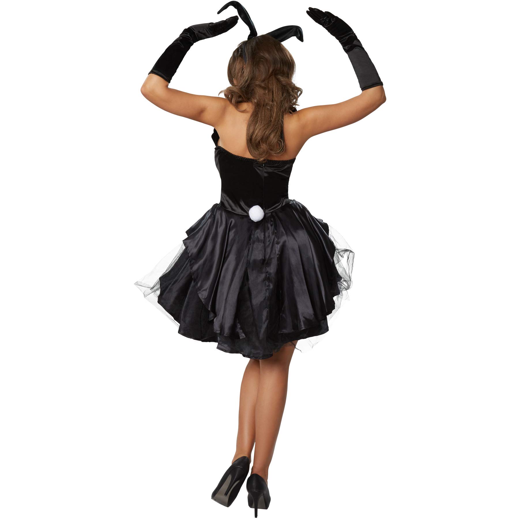 dressforfun 900476 - Déguisement pour Femme, Miss Lapin Sexy, Gants en Satin et Serre-tête avec Oreilles de Lapin Inclus (L | No. 302122)