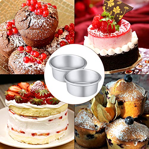 8 Pieces Round Aluminum Cake Pan Set Non-Stick Round Cheesecake Baking Pans For Home Party Baking Supplies #TOP4