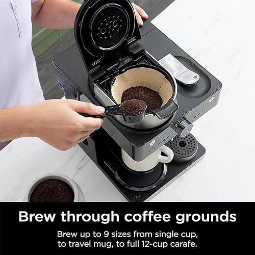 Miniatura 3 de Ninja CFN601 Espresso & Coffee Barista System Negro y Acero Inoxidable Paquete Renovado con Paquete de Protección Mejorada CPS de 2 años