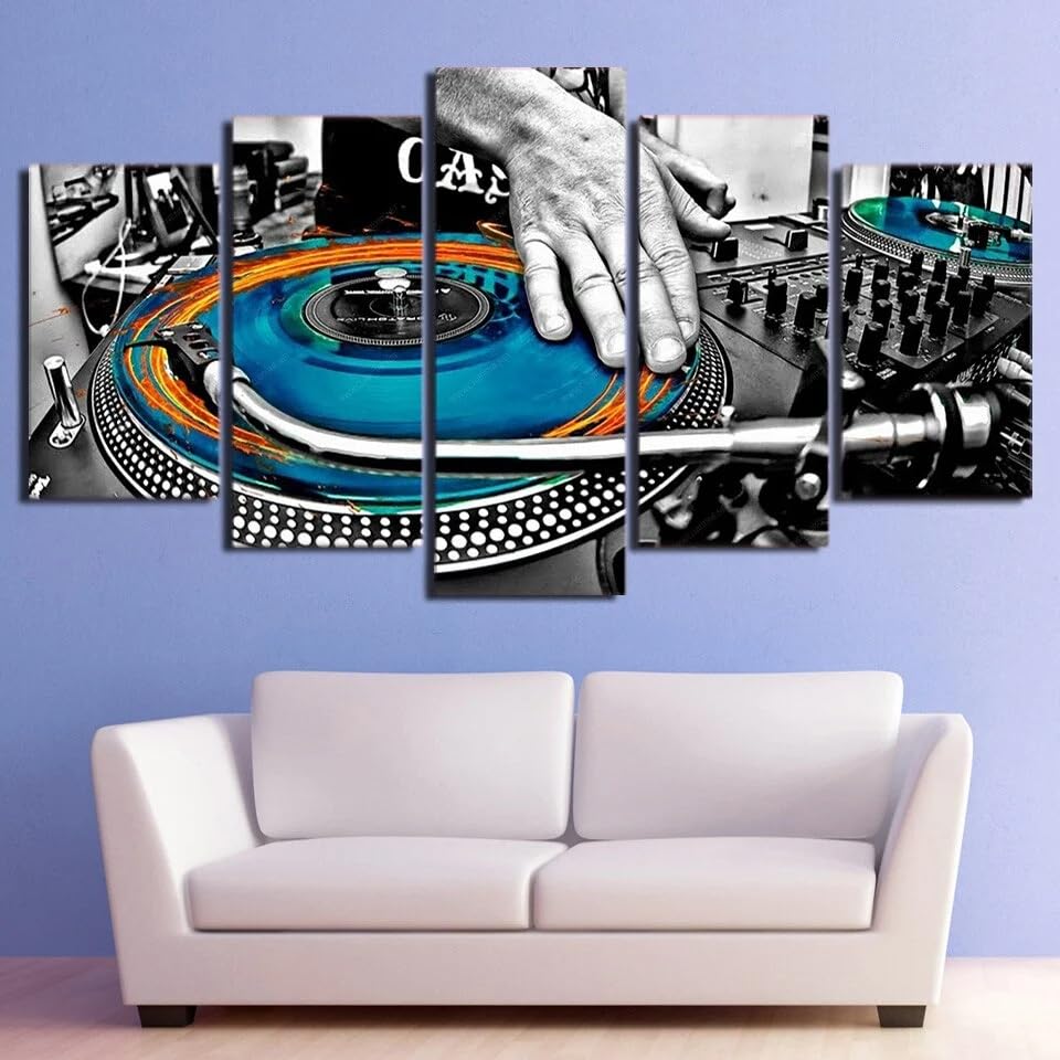 Cuadros decoracion salon modernos de dj como innovador regalo de lienzo para el pasillo