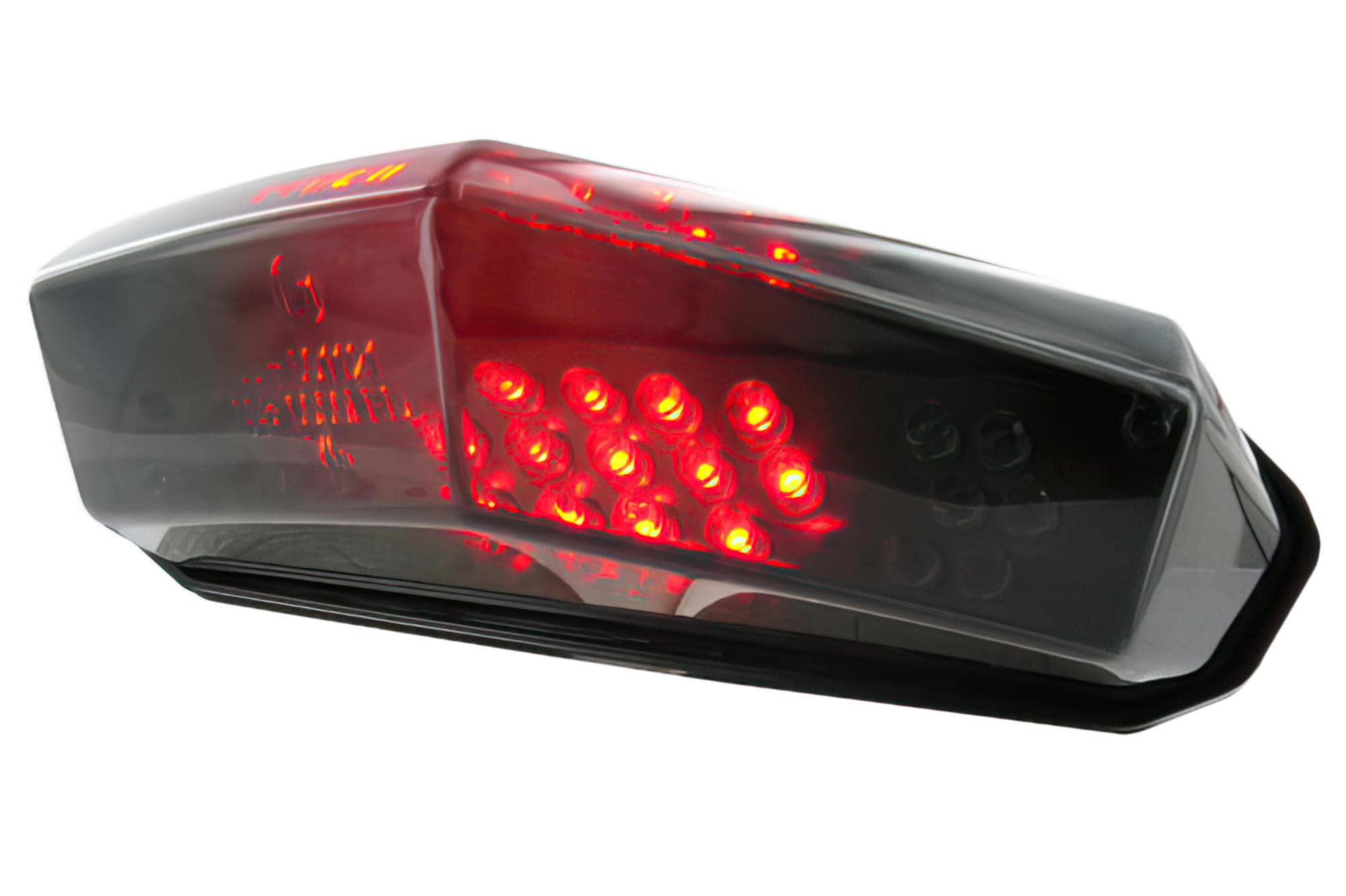 Rear STR8 Black Line LED + indicatore di direzione, funzione universale 15 x 8.5 cm with E-mark