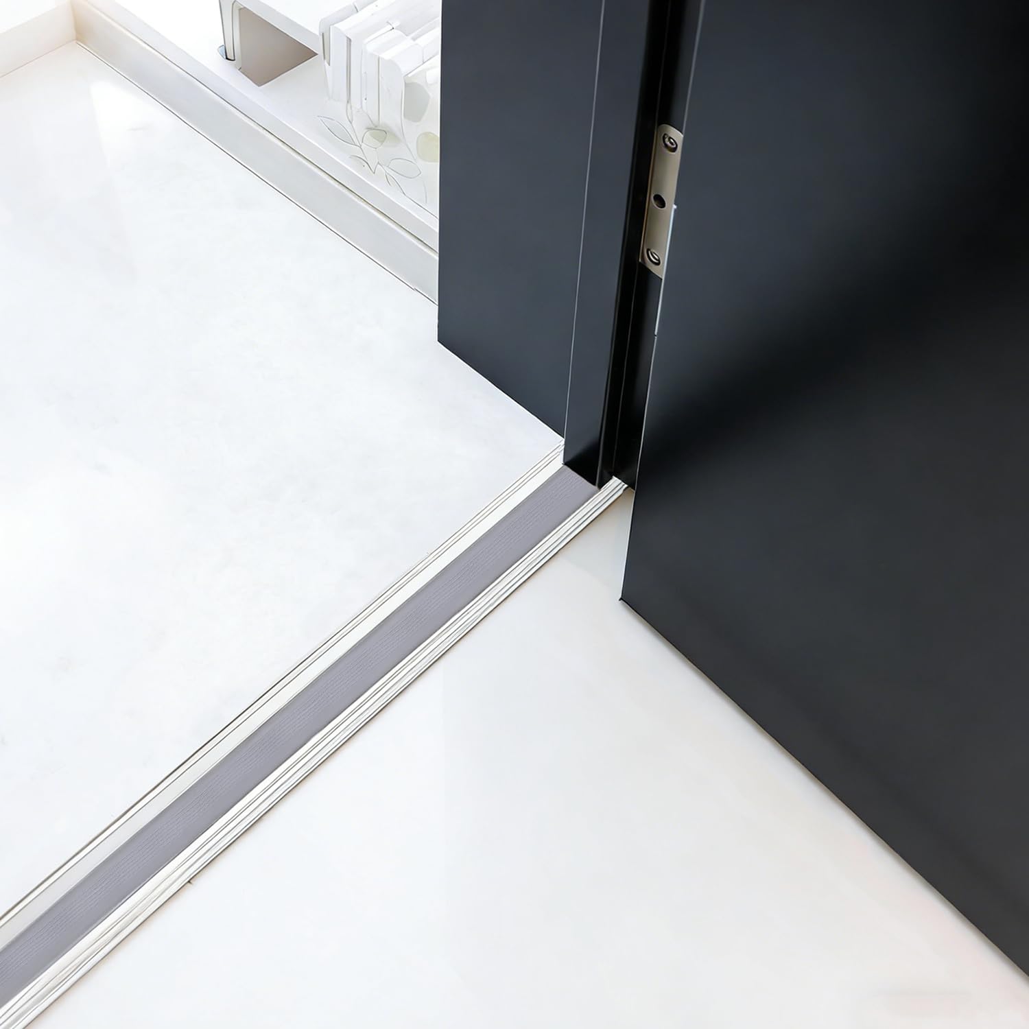 2 Pcs 36 Inch Vinyl Replacement Insert for Adjustable Height Aluminum Thresholds with Seals 1-5/16 x 3/8 Vinyl Replacement Insert for Front Under Door Weather Stripping Seal Exterior
