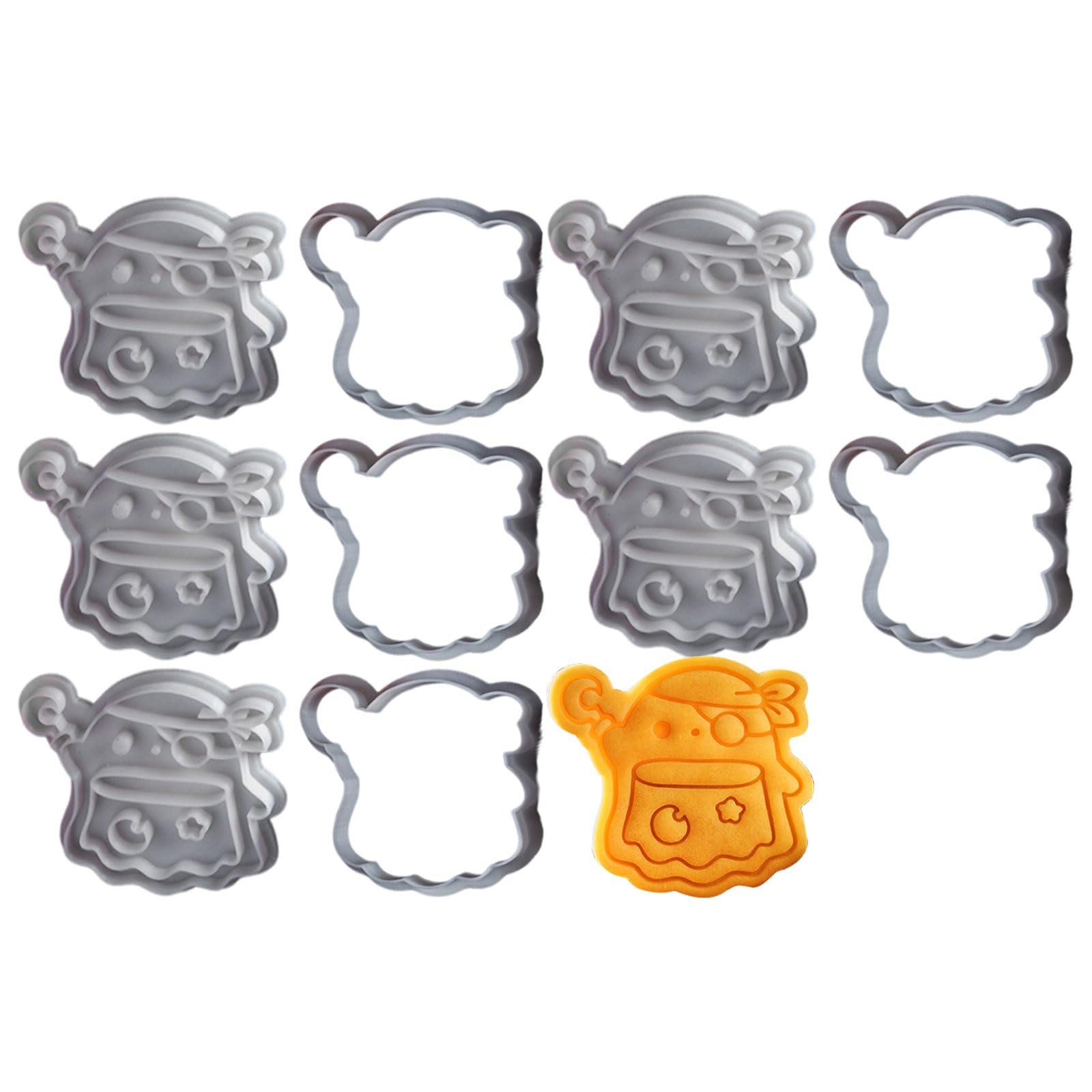 Xinsheinelry 5 Set Halloween Cookie Cookie Press Biscuit Molds Biscuit Molding Kitchen Baking Supplies Dough for Baking Molds Set