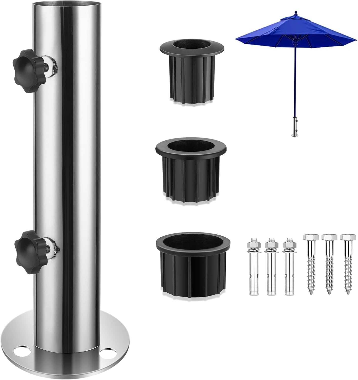 Lalafancy Patio Umbrella Base Stand 4.4" Round Table