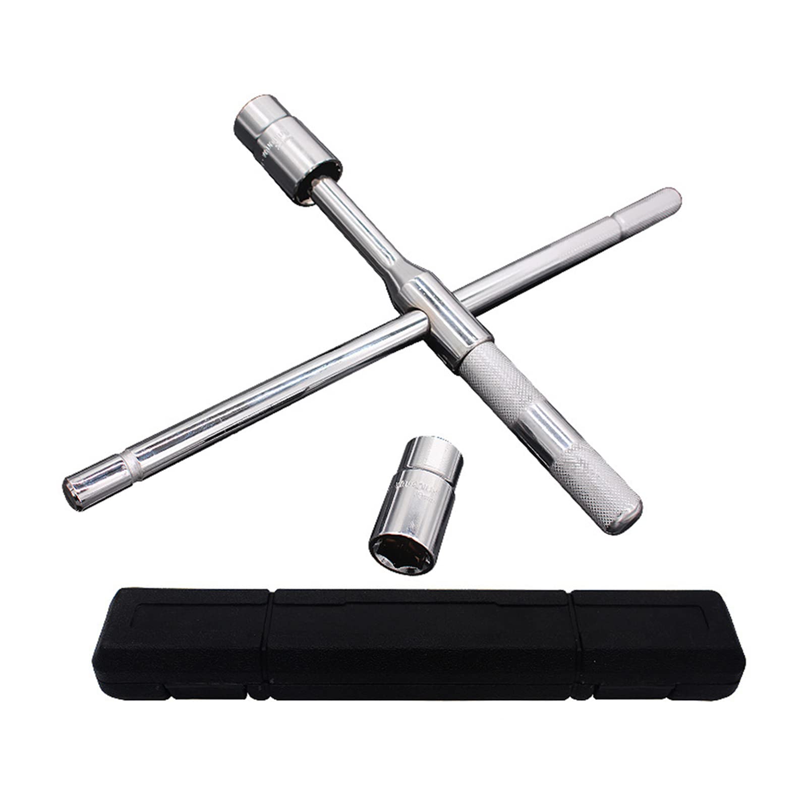 Msioytog Toughness Crucifix Wrench Wheel Wrench Tyre Crucifix Labor-Saving 17 19 21 23mm for Car Auto Multip Wheel Set