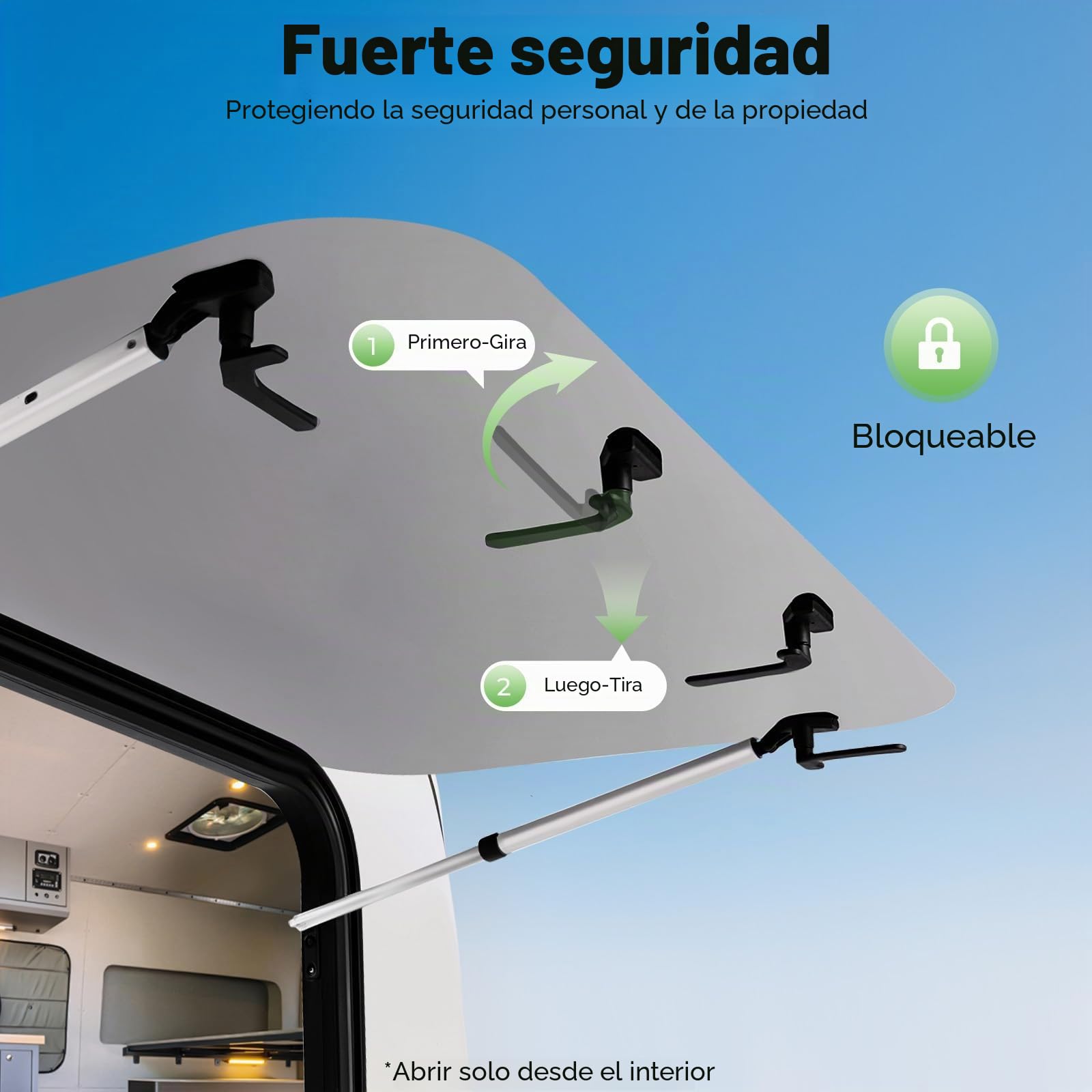 Ventana de expansión de 900 x 550 mm, ventana de caravana, con persiana, caravana, 65°, ventana con mosquitera, ventana lateral para caravanas, furgoneta