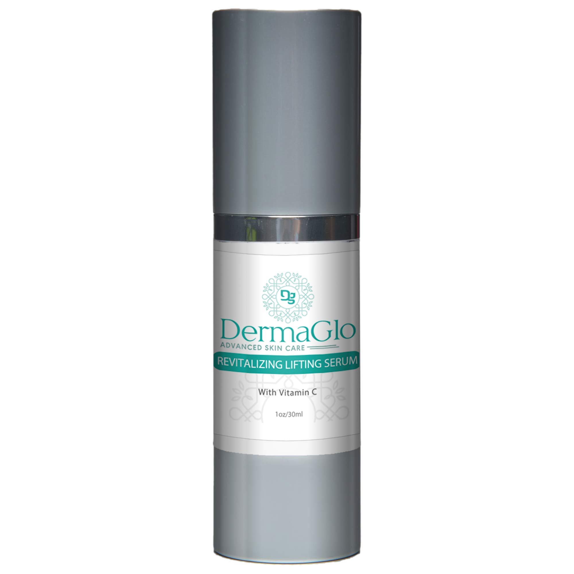 Derma Glo - Advanced Skin Care - Revitalizing Lifting Serum - Smooth Wrinkles and Fine Lines - with Vitamin C and Chamomile - 1oz/30ml