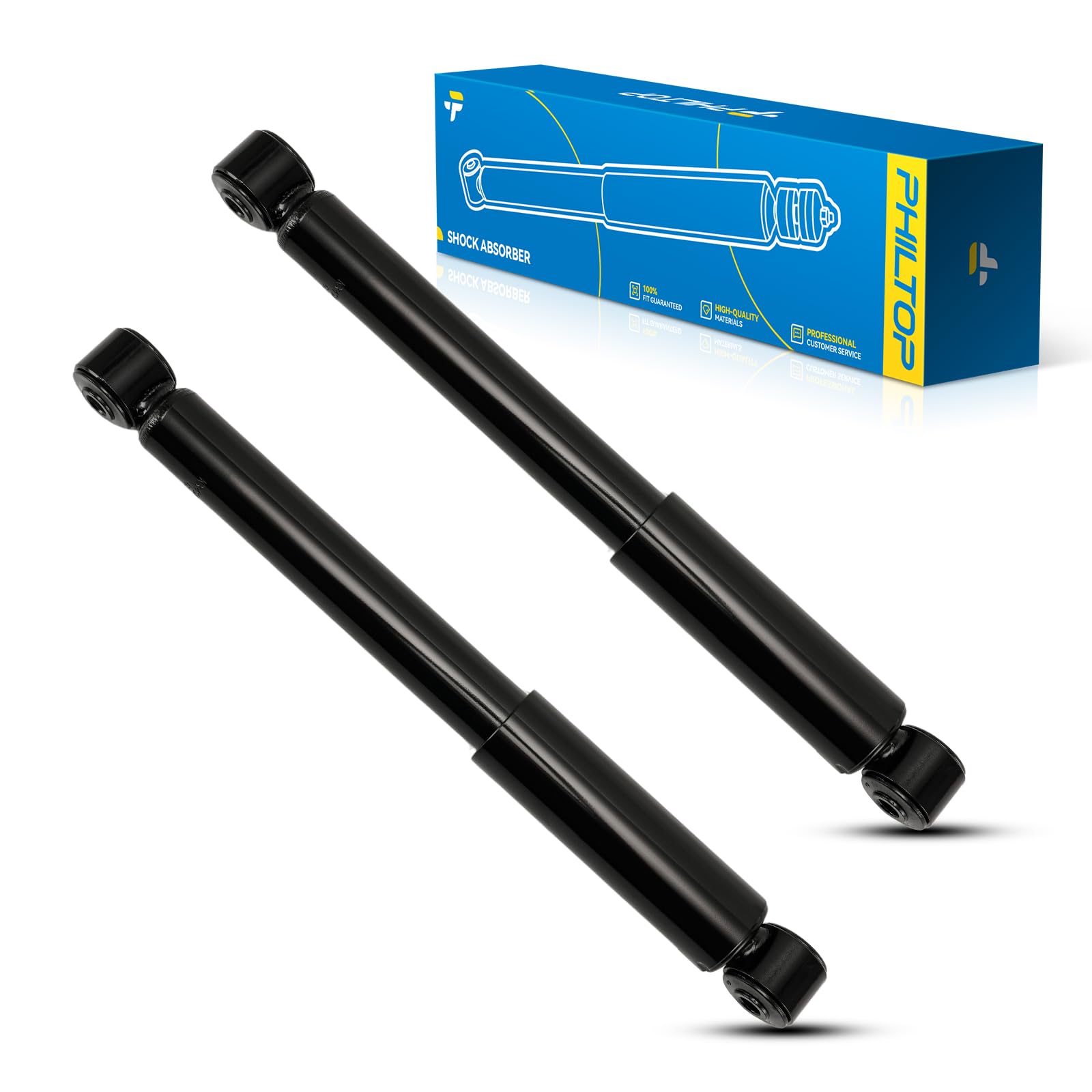 ‌PHILTOP Rear Shock Assembly for 2003-2008 Honda Pilot 1999-2004 Honda Odyssey 2001-2002 Acura MDX 37218 * 2 - Quick Fit Suspension Replacement‌
