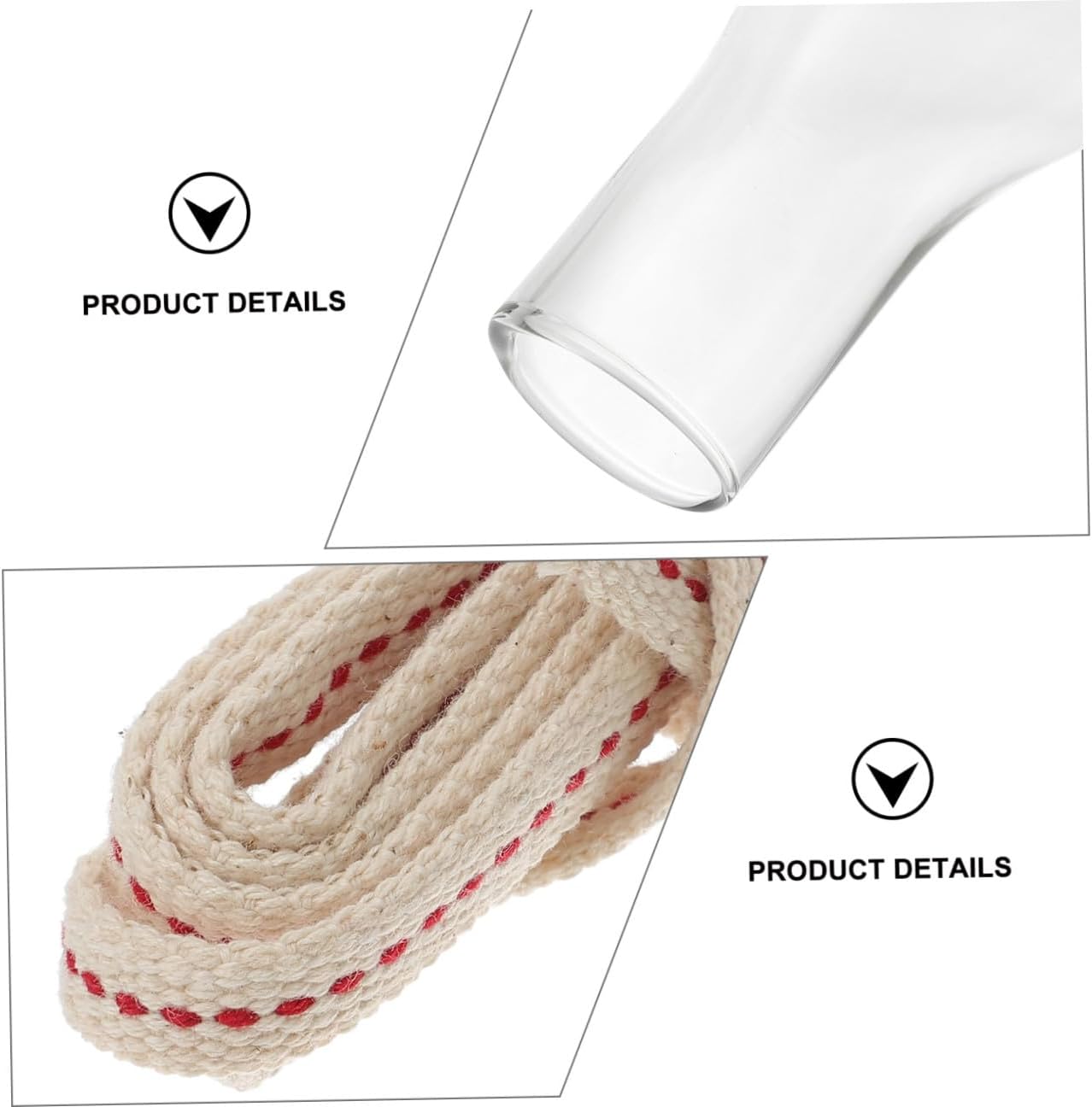 Gatuida Replacement Glass Kerosene Lampshade with 1m 1cm Wide Wick, Glass Oil Lamp Shade Set for Vintage Kerosene Lamps, 2pcs Fixture Accessory for Home Lighting