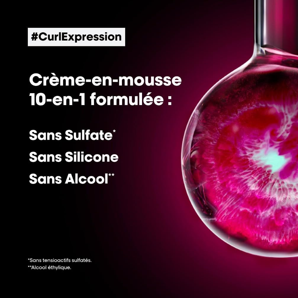 L'OREAL PROFESSIONNEL - Curl Expression - Tous Types de Cheveux Bouclés - Hydrate, Définit & Protège - Boucles 11 Fois Mieux Définies