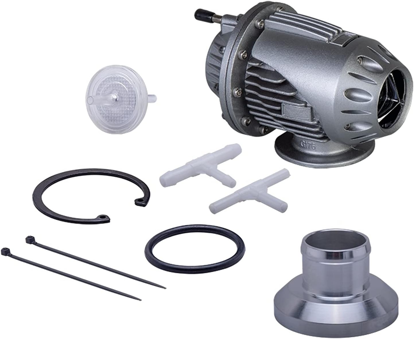 xiantuyue UNIVERSAL 25MM/34MM SQV SSQV Turbo Blow Off Valve Bov with Adapter Flange IV 4 For cars (Color : 34mm with o)