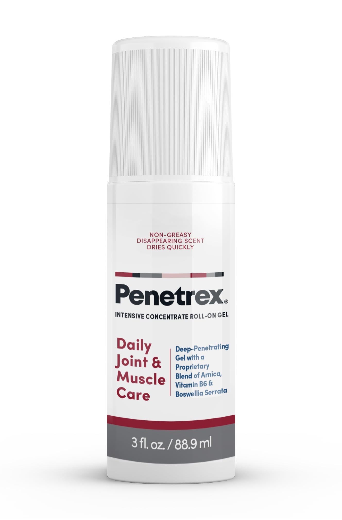Penetrex Pain Relief Roll-On [3 Oz] – Effective on its own -and- Used to Accelerate Results with Arthritis Gloves, Back Pain Massagers, Knee Braces, Tennis Elbow Straps, Neuropathy Socks, etc.