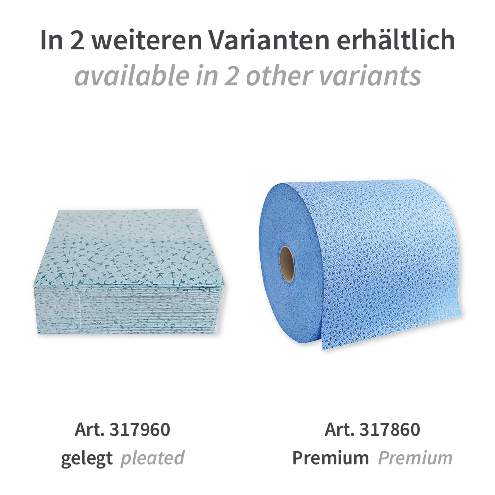 1 Stück Hygoclean Reinigungstücher Light | PP, Rolle, weiß, B: 36cm, L: 32cm, Kerndurchmesser: 7cm, Laufmeter: 180m, Abrisse: 500, Reinigungstücher, Putztücher, Poliertücher