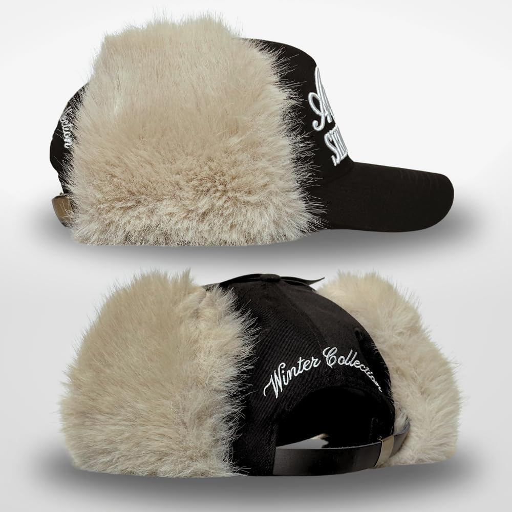 Vintage Fashion Trucker Hat | Men & Women | Trendy Cute Retro Red Caps for Country & Western | Camo Fur Cotton | Snapback - Image 3