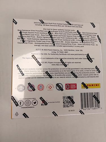 Miniatura 2 de Panini Select Draft Picks Collegiate Football Factory Sealed Mega Box 6 paquetes de 8 cartas. Busca Mega Box Exclusive Purple Lazer y posibles