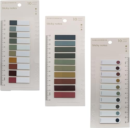 Ficha de archivo E-outstanding 3 piezas de la serie de colores otoñales de hojas sueltas prácticas etiquetas de índice para escribir marcador de