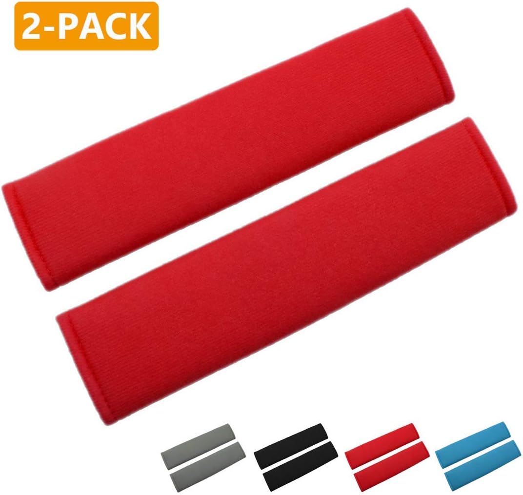 MIRKOO Car Seat Belt Cover Pad, 2Pack Soft Car Safety Seat