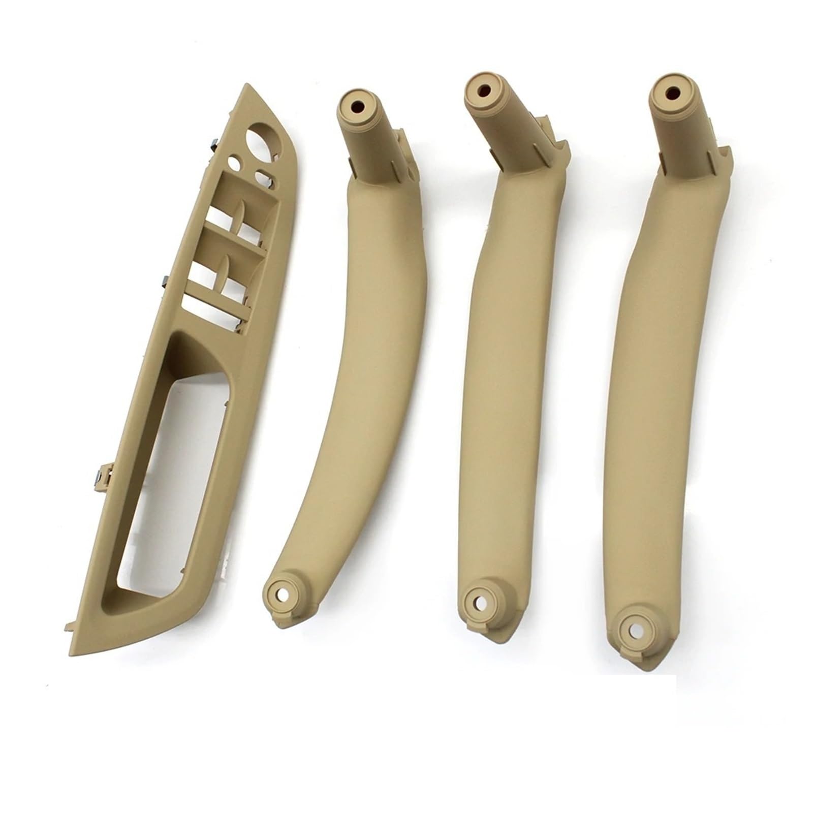 HTUHBCX Interior Door Handle for X5 for X6 E70 E71 2007-2013 LHD RHD 4PCS Set Inteior Door Pull Handle Kit Replacement Parts(LHD Set Beige)