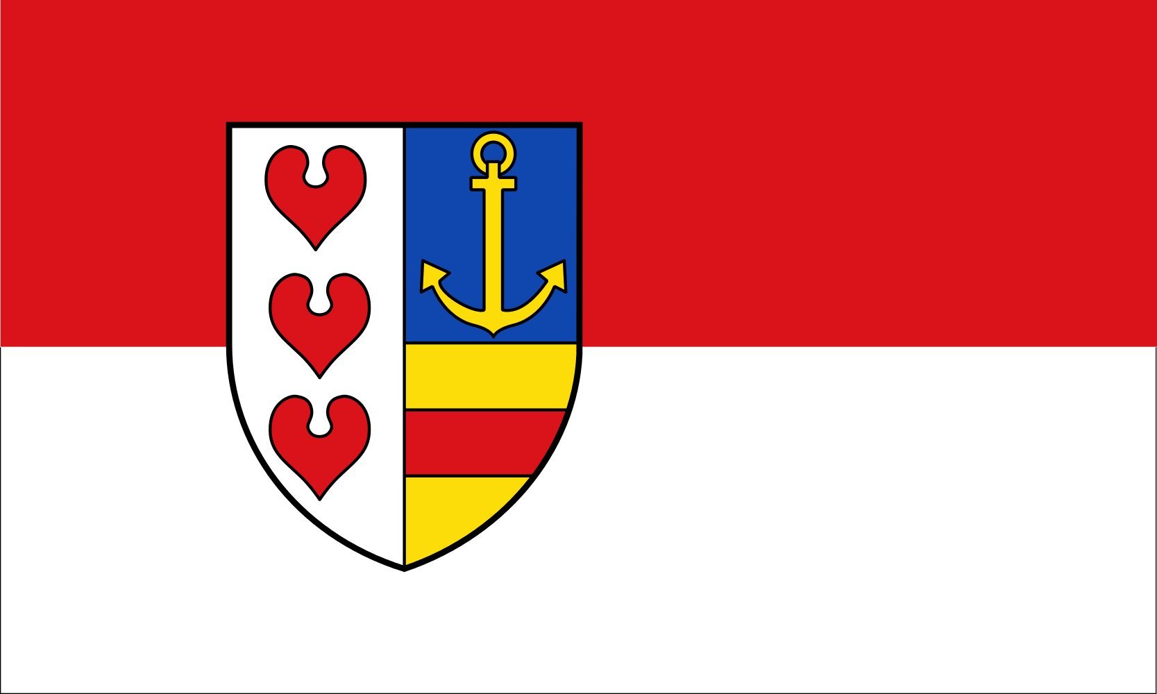 Drapeau de Tecklenburg grande taille pour décoration murale et jardin