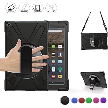 Amazon.com: BRAECN Fire HD 10 2019/2017 Case,Heavy Duty Armor