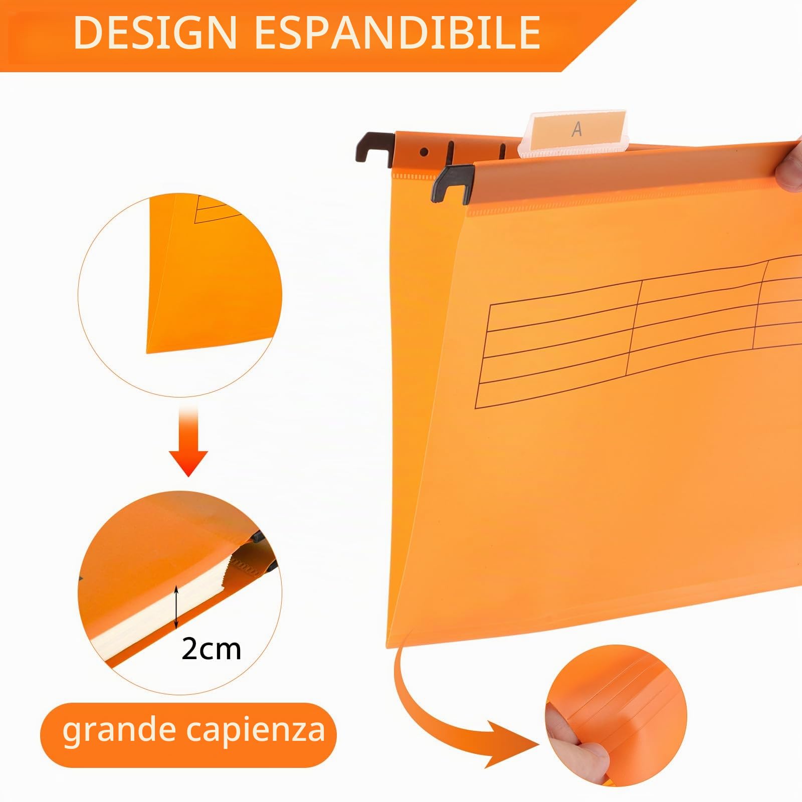 30 cartelle sospese formato A4