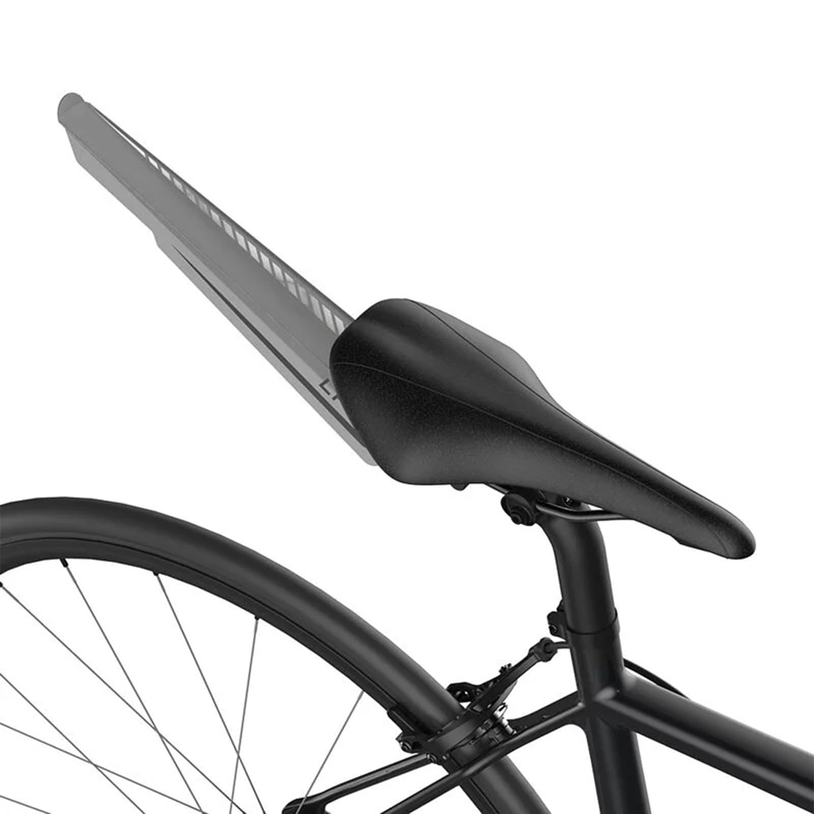 Guardabarros trasero ligero con luz trasera LED, ajustable, para bicicleta de montaña y carretera, a prueba de salpicaduras, fácil de instalar, para ciclismo, bicicleta de carretera, accesorio
