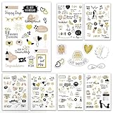💍 𝗚𝗟Ü𝗖𝗞𝗟𝗜𝗖𝗛𝗘 𝗠𝗢𝗠𝗘𝗡𝗧𝗘 - Das AMARI Stickerset ist von keiner Hochzeit wegzudenken. Sowohl im Hochzeitsalbum, als auch in Gästebüchern und auf Einladungskarten sind die Sticker eine liebevolle Dekoration, die jede Erinnerung an die Hochzeit versüßen.