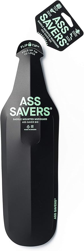 Guardabarros Ass Savers Big Negro para Bicicleta MTB Gravel miniatura 2