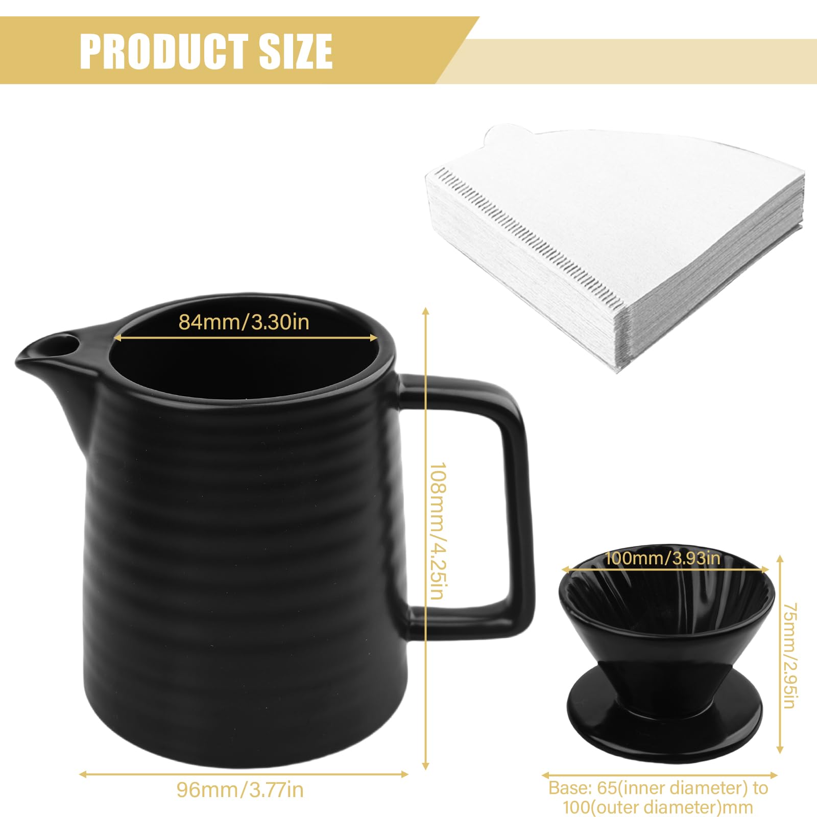 Porseleinen koffiefilter houder – The Old Town