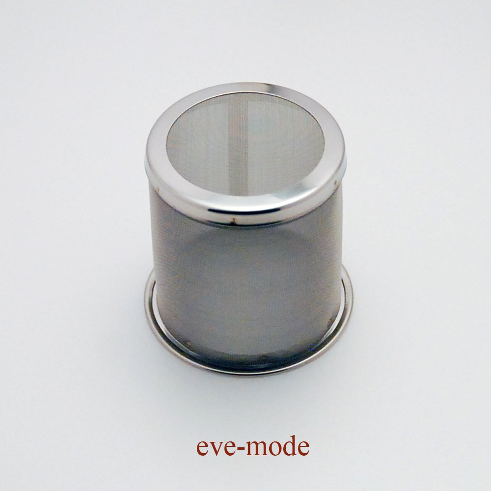 eve-mode 18-8 stainless steel tea strainer cylinder type 62-70 size 62mm depth 70mm ultra fine 80 mesh