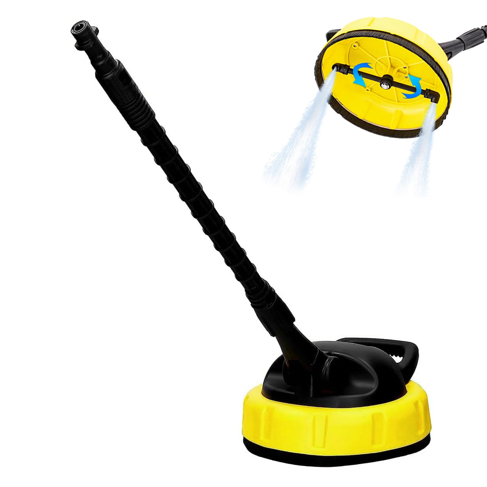Limpiador de superficies de alta presión – Estropajo portátil para pavimentos de terraza, herramienta de lavado al aire reutilizable | Suministro de limpieza de superficies con escenario de