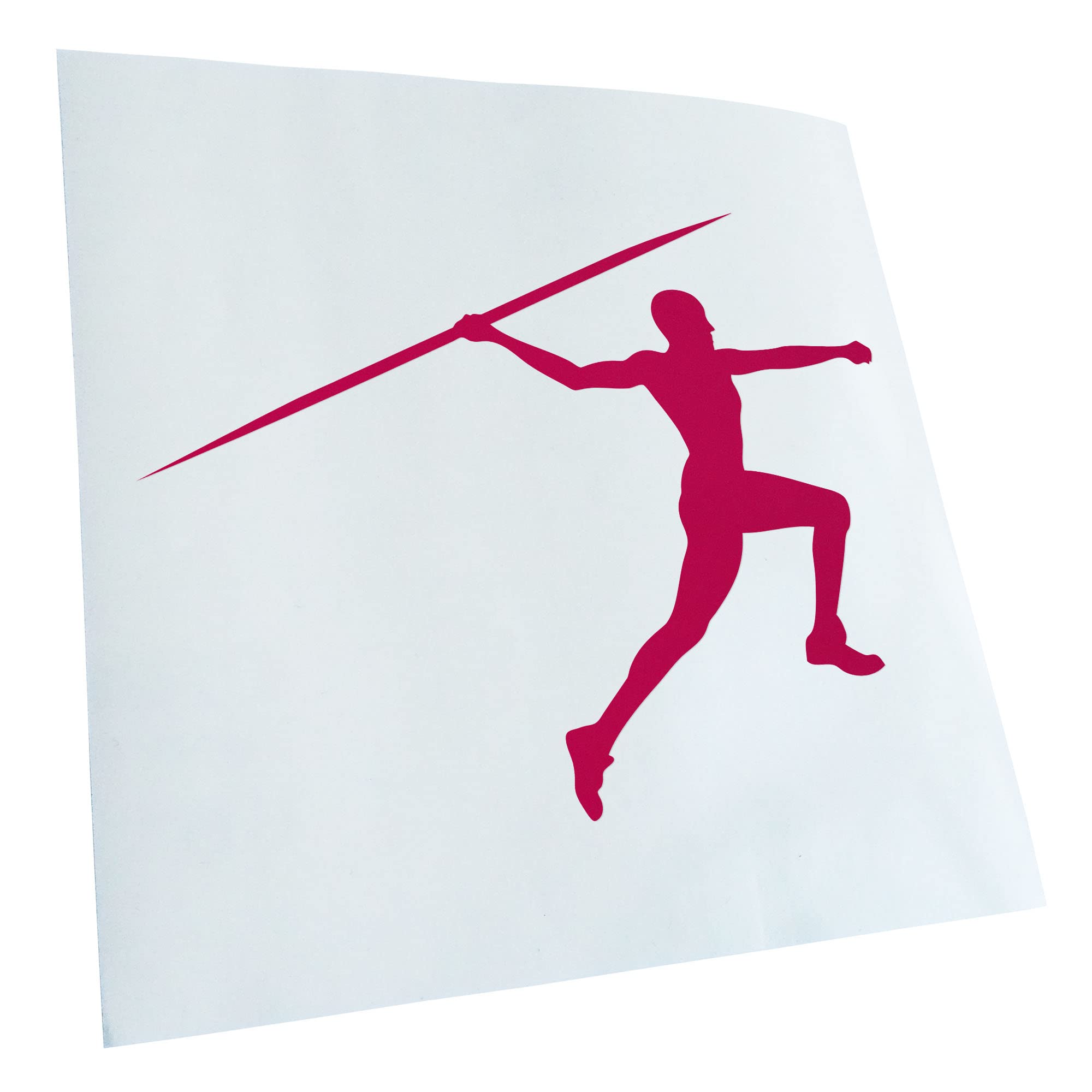 Kiwistar - Car Sticker - Spear Thrower - Pink - 40 x 31 cm - Rear Window Car Sticker Weatherproof for Car Truck Moped Truck - Sticker Exterior Self-Adhesive Tuning Accessories for Window Vehicle
