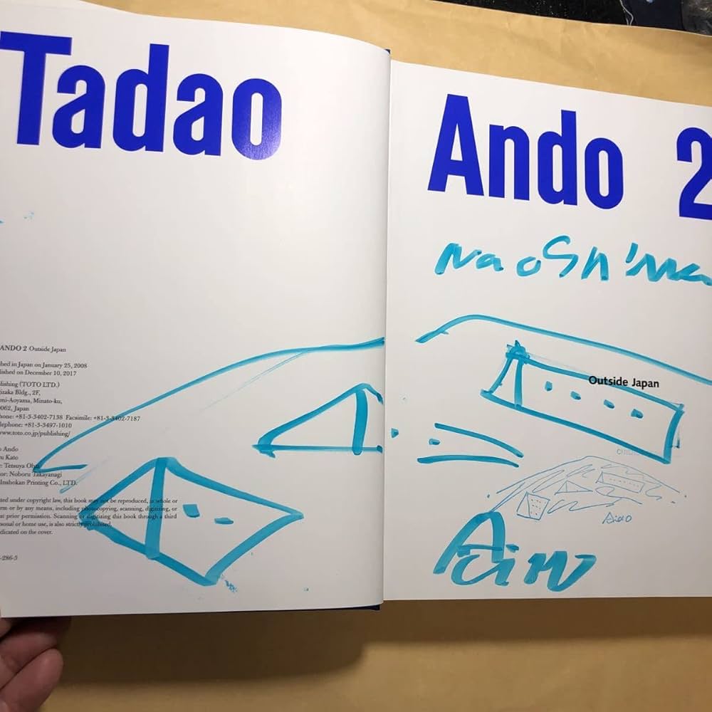 Amazon.co.jp: サイン本 安藤忠雄の建築2 直島地中美術館 : 本