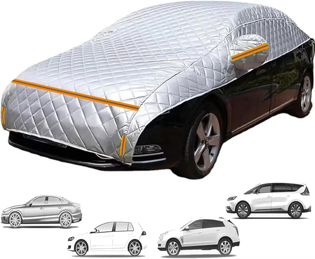 Pokrowiec na pół samochodu do Porsche S Diesel 95B 2014-2018, pogrubiony i oddychający pokrowiec samochodowy chroniący przed gradem na każdą pogodę pyłoszczelny deszcz zarysowania śnieg