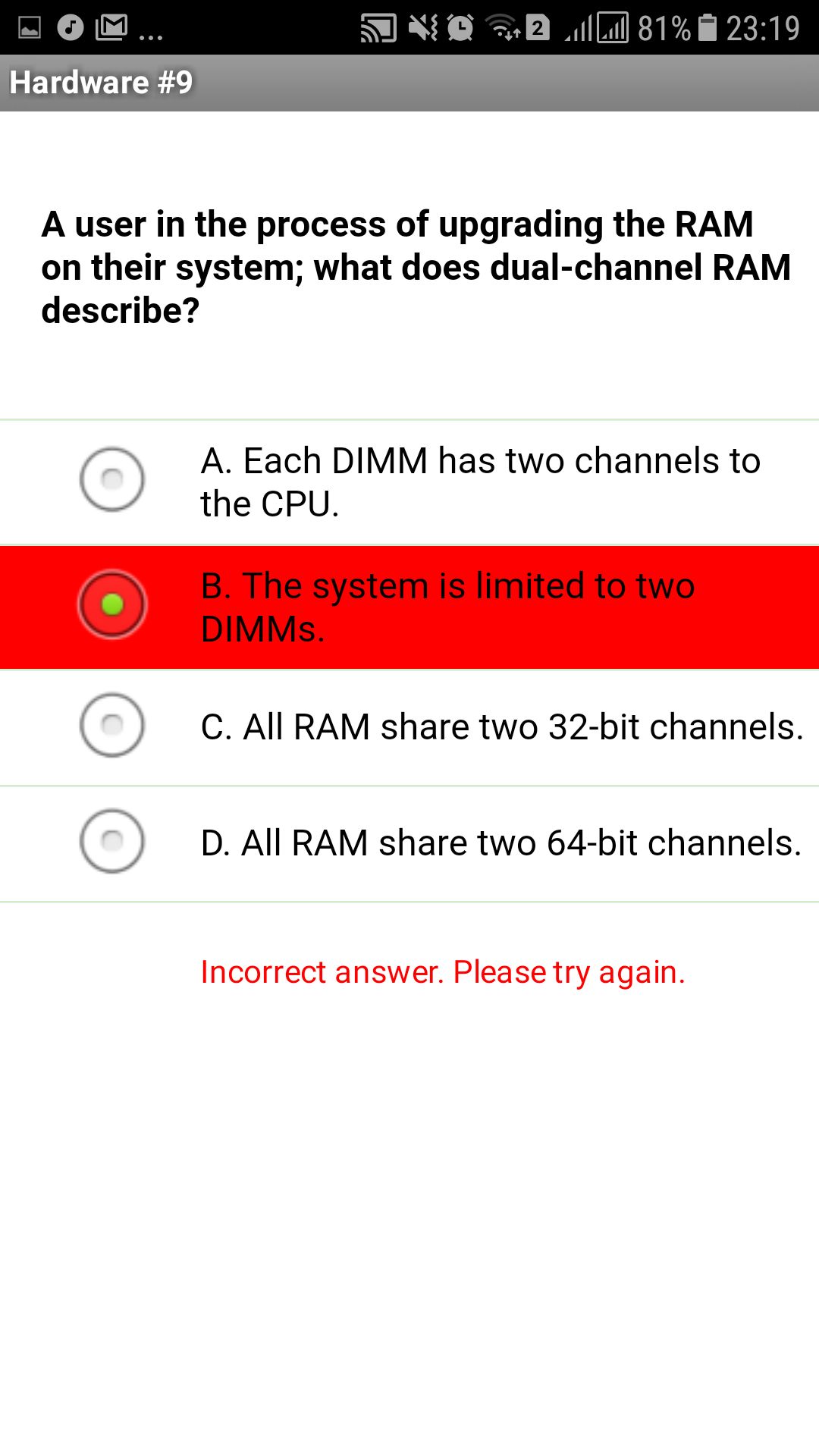 CompTIA A+ 801 Exam Prep - App on Amazon Appstore