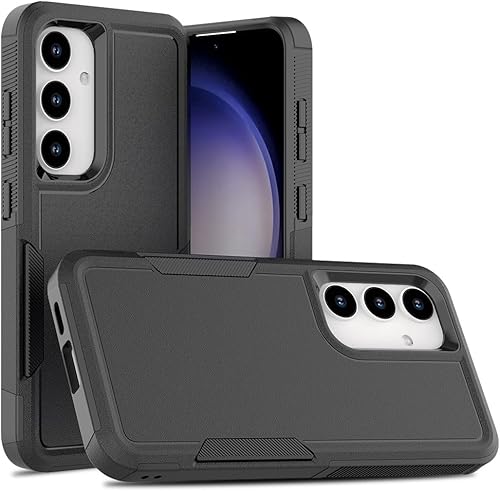 Miniatura 6 de Funda para Samsung Galaxy S25 funda protectora de doble capa resistente para teléfono celular, a prueba de golpes, con protector de pantalla,