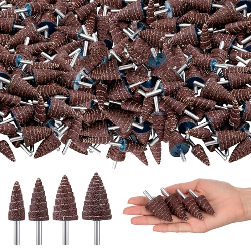 Forets de ponçage abrasifs en cône Yalikop grain 80 pour meulage