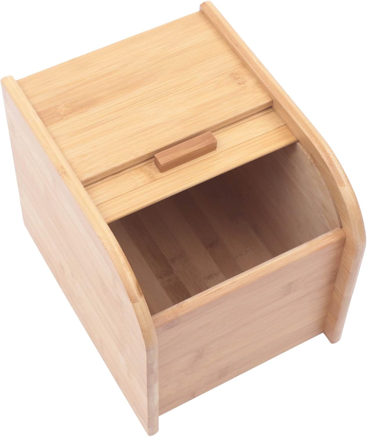 Fetcoi Wooden Rice Storage Container with Measuring Cup