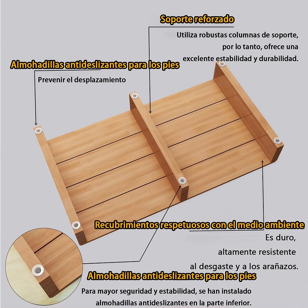 Taburete de madera para adultos, taburete de paso para puerta al aire libre, diseño duradero y resistente, ideal para acceder a zonas de difícil acceso