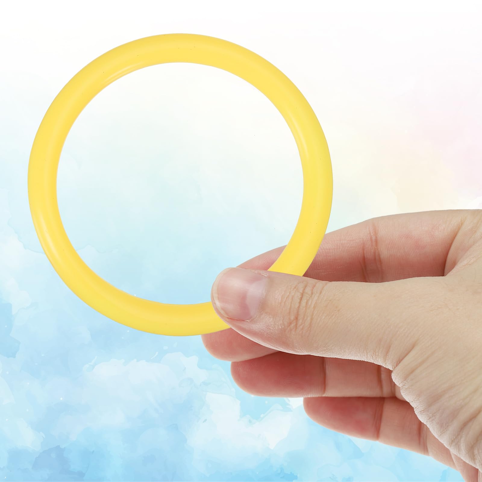 PATIKIL 2.8 Inch Plastic Ring-Toss Rings for Bottles 30 Pack Carnival Rings Plastic Hoops for Speed and Agility Practice Outdoor Party Favor - Image 3