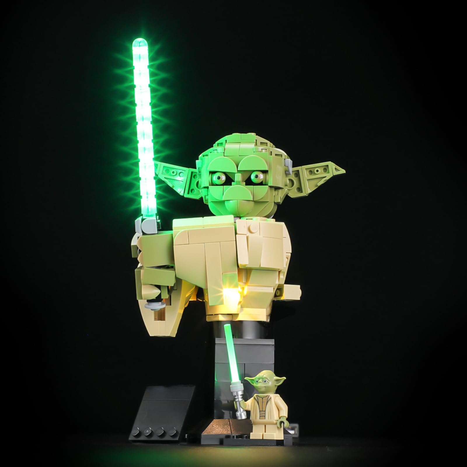 BRIKSMAX 2.0 Light Kit Compatible with Lego Star Wars Yoda Bust 75438 Building Sets - Original LED Lighting Kits (Accessories Only) for Display, Gifts & Collectors