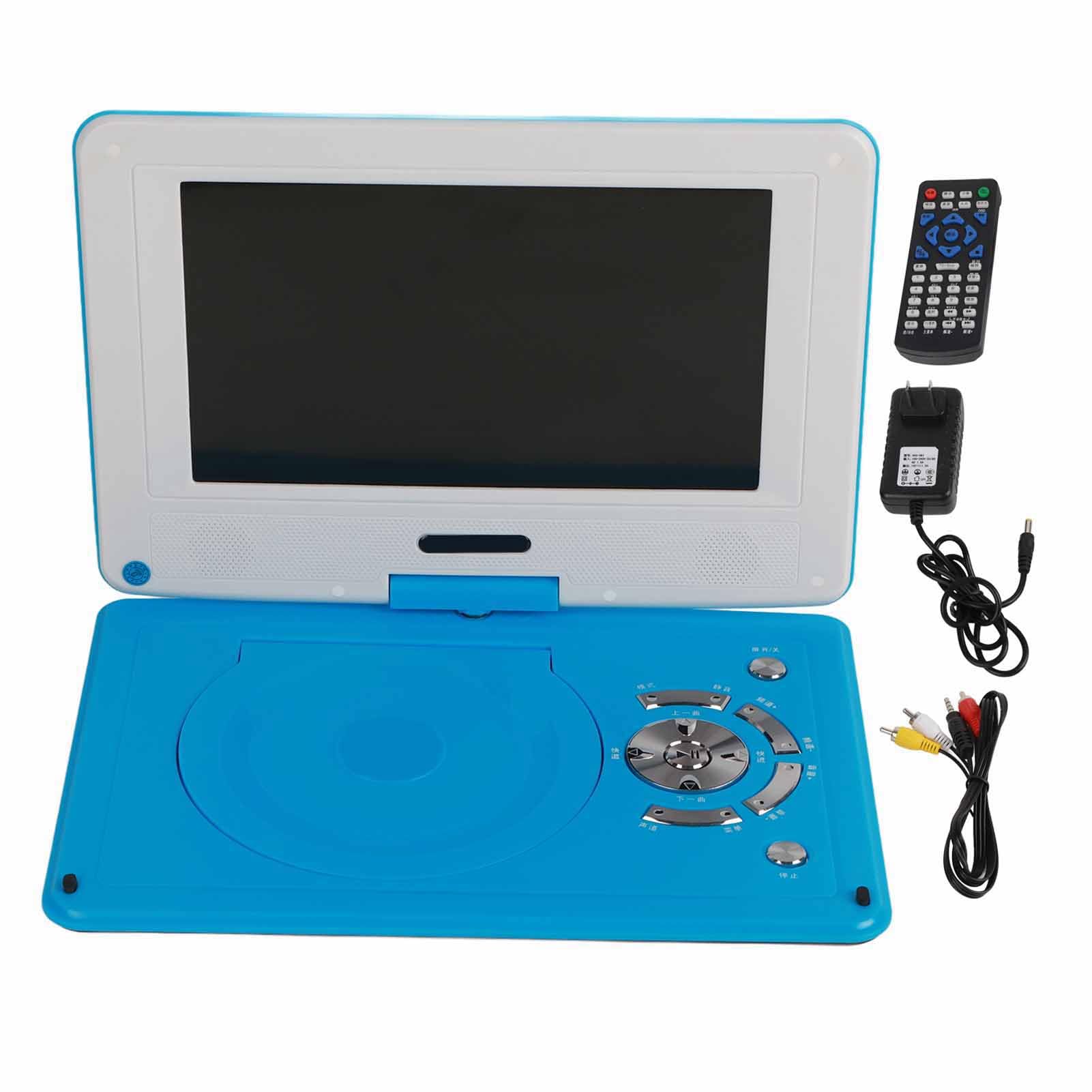 Reproductor de DVD Portátil, Reproductor de DVD Multifuncional de Alta Definición de 12 "Full HD para Coche, para Viajes Al Aire Libre (Azul)