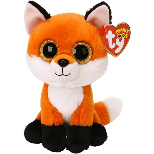 Ty - Beanie Boo's - Meadow the Fox Soft Toy, 15 cm, Tricolour, TY36379