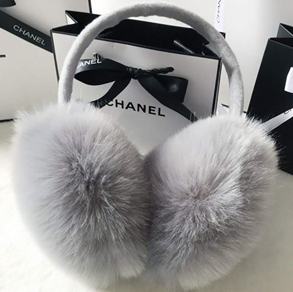 Justay Comf Earmuffs Invernali, Paraorecchie Invernali da Donna in Peluche Paraorecchie Inverno Paraorecchie per Esterno Paraorecchie Caldi di Peluche(Taglia unica/Marrone)