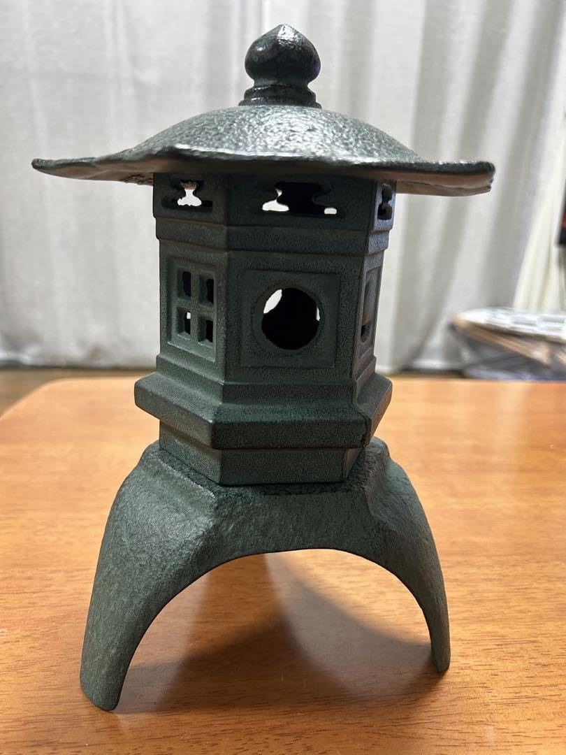Amazon.co.jp: 南部鉄器 岩鋳 鉄灯籠 三つ足 三分割 園庭