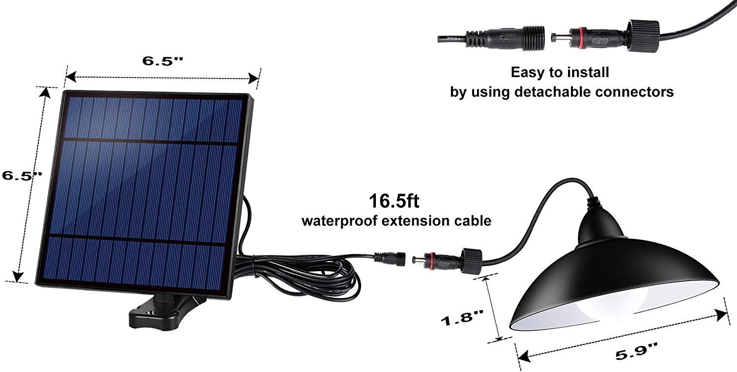 Joyway Solar Pendant Lights Solar Powered Shed Lights Outdoor Indoor Auto On Off Hanging Shed Lamp Dusk To Dawn For Barn Gazebo Storage Room Balcony Umbrella White Buy Online At Best Price In Uae