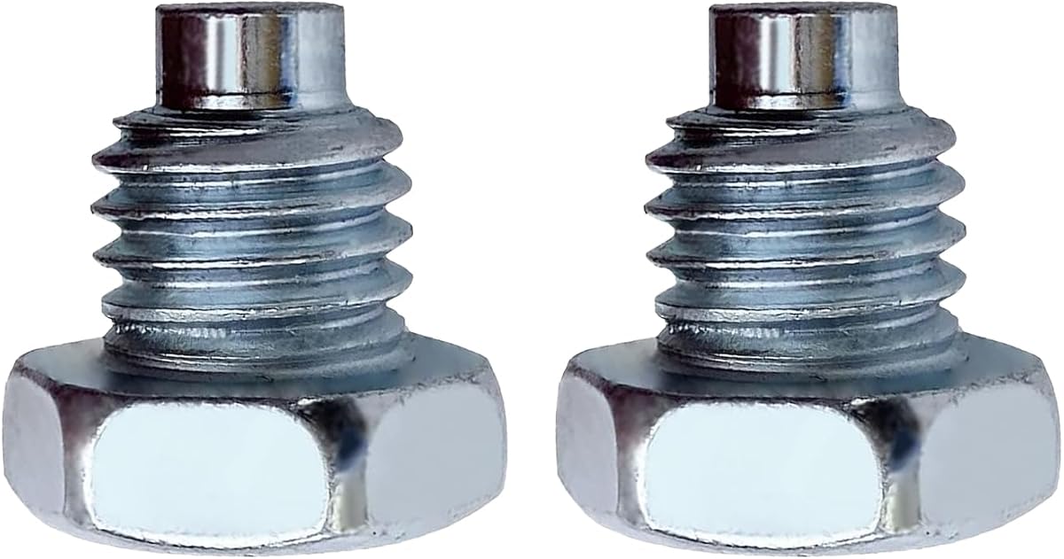 WZP 2PCS Car Floor Jack Handle Bolts, 3 Ton 4 Ton Horizontal Floor Jack Pressure Rod Fixed Screw, Metal Hydraulic Top Fixed Handle Screw (Silver)