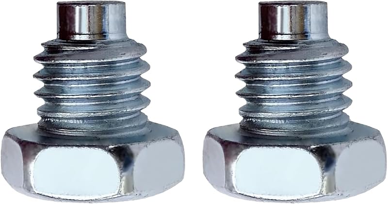 WZP 2PCS Car Floor Jack Handle Bolts, 3 Ton 4 Ton Horizontal Floor Jack Pressure Rod Fixed Screw, Metal Hydraulic Top Fixed Handle Screw (Silver)