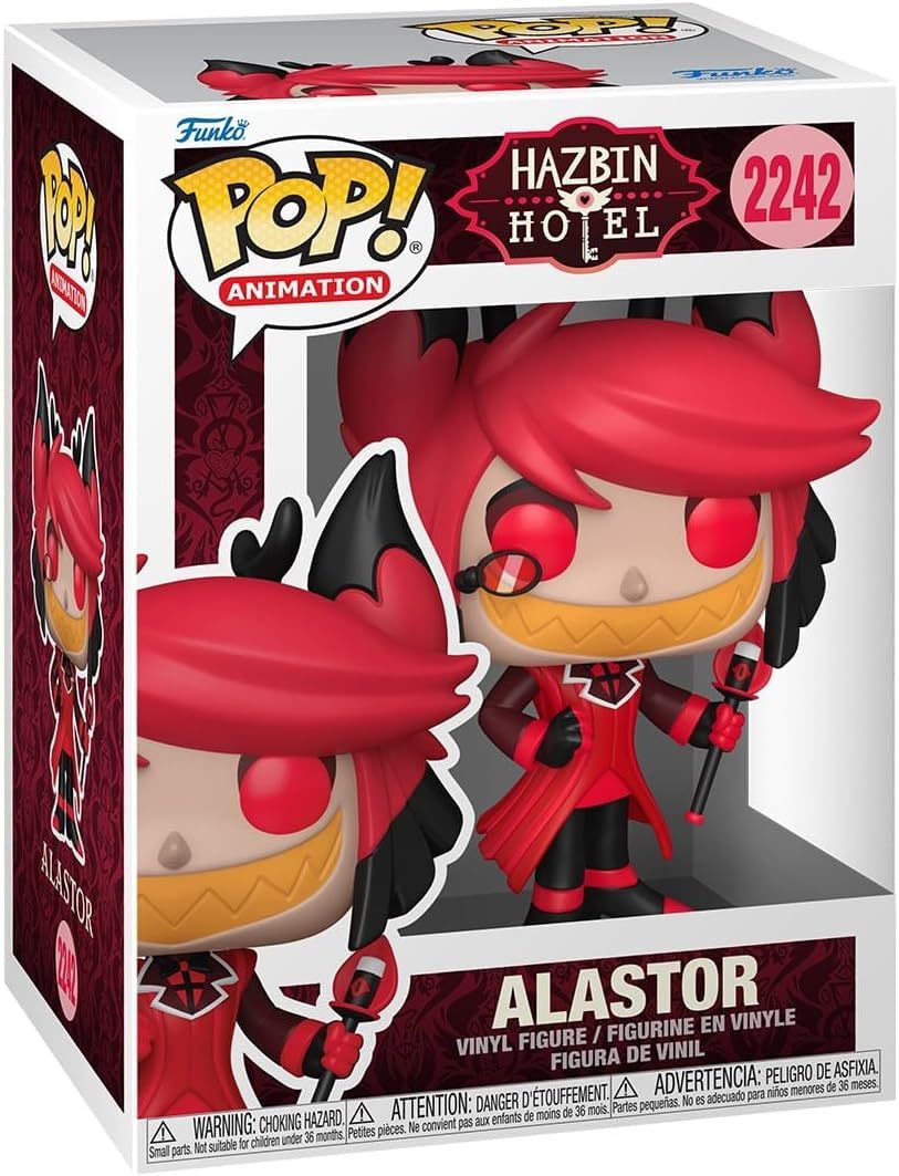 Funko Hazbin Hotel Alastor Pop winylowa figurka 2242 w zestawie z ochraniaczem pop