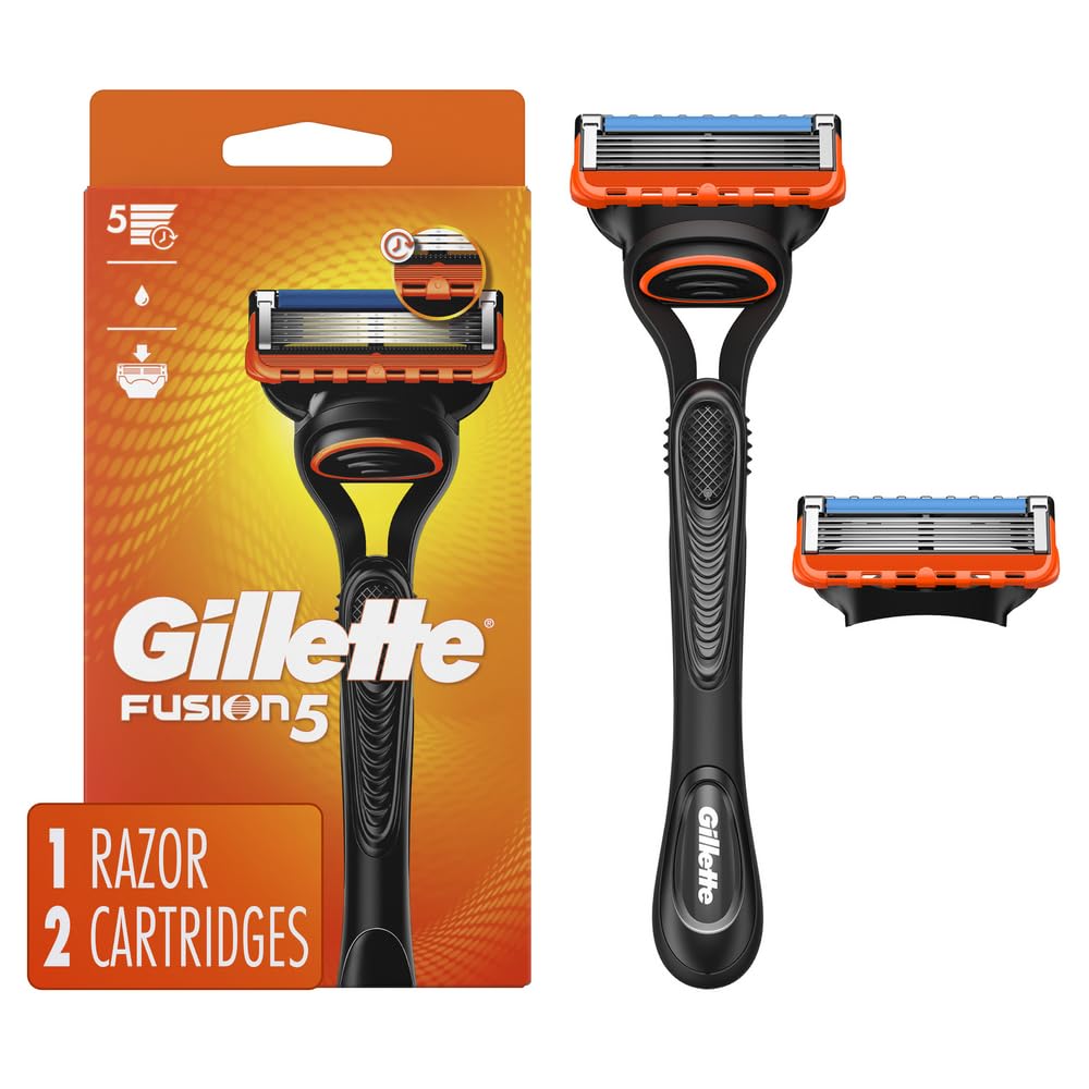 Fusion5 Men's Razor Handle + 2 Blade Refills